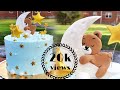 Twinkle Twinkle little star cake || Bear on the Moon Cake