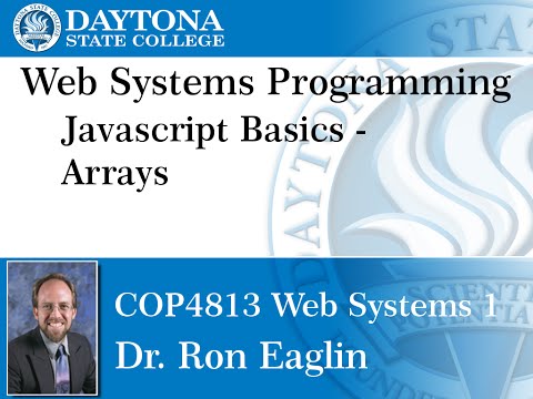 Web Programming - Javascript - Basics Arrays