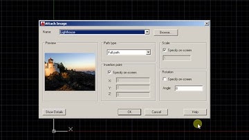 How to insert an image into AutoCAD