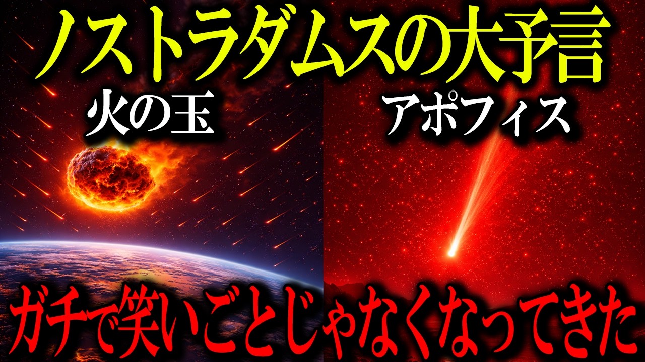 【隕石衝突→人類滅亡】ノストラダムスの予言はアポフィスを指していた!?もうガチでヤバいかもしれません...