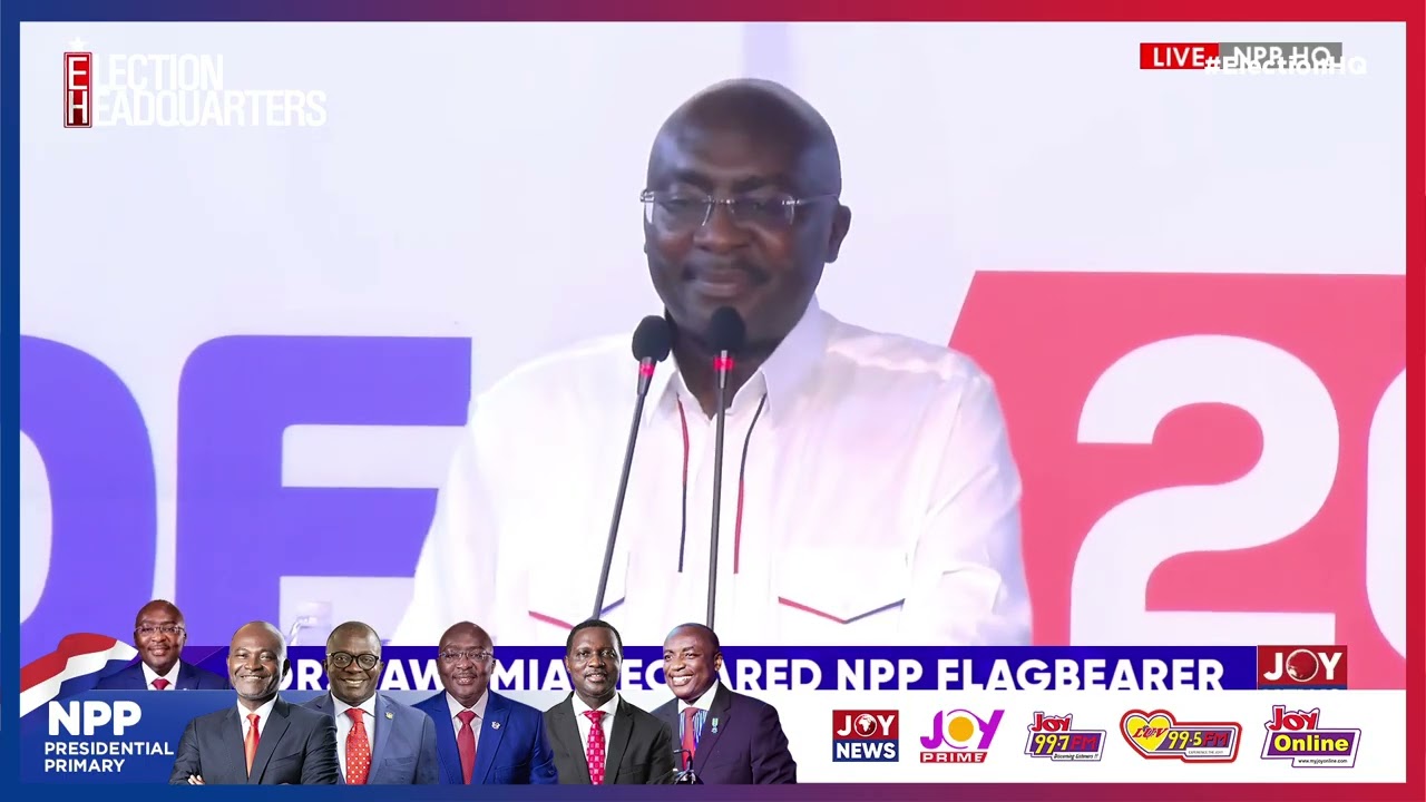Dr. Bawumia declared NPP flagbearer.