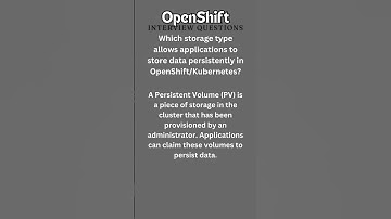 5 OpenShift Interview Quiz #kubernetes #Openshift