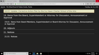 School Board Workshop/Meeting 04/10/2018