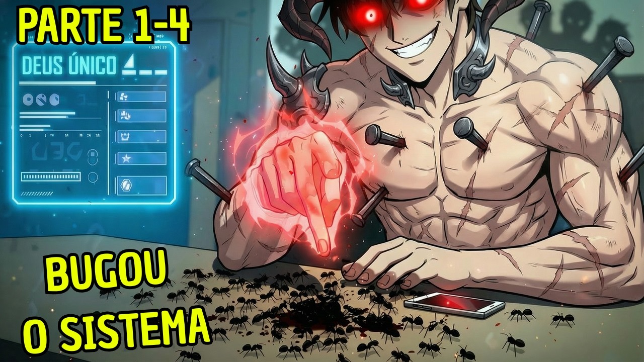 Ele se torna um Deus apenas esmagando uma formiga! | PARTE 1-4 | Manhwa Recap