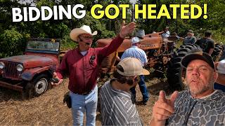 Estate Auction Bidding Wars Over Old Tractors & Heavy Equipment!