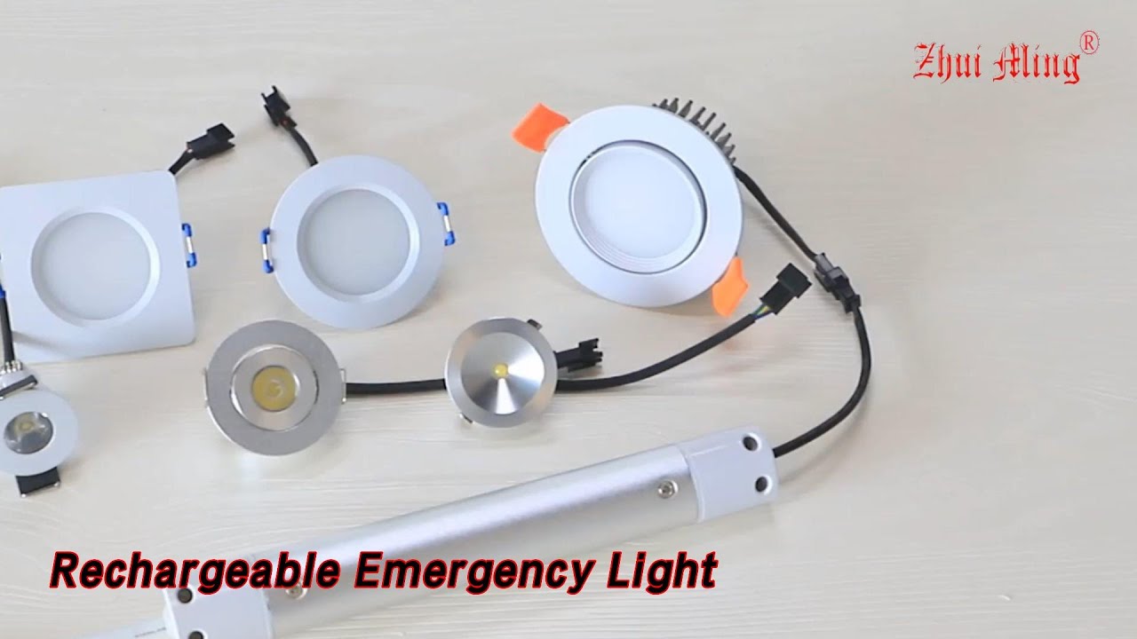 LED Rechargeable Emergency Light Downlight IP20 Ceiling Recessed YouTube