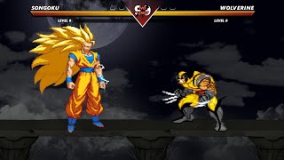 GOKU vs WOLVERINE - High Level Insane Fight!