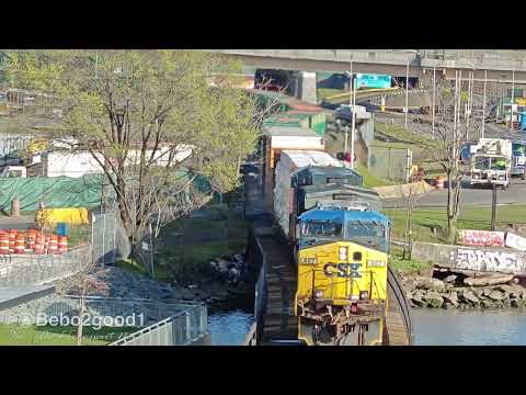 CSX Train on the Oak Point Link in Port Morris, The Bronx, NY