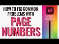 How to Fix Common Page Number Issues or Problems in Adobe InDesign