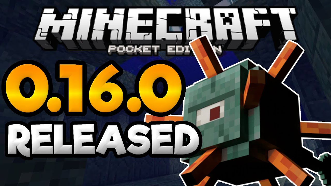 MCPE 0.16.0 Alpha RELEASED - Elder Guardian, Commands, & MORE - Minecraft PE (Pocket Edition) Update