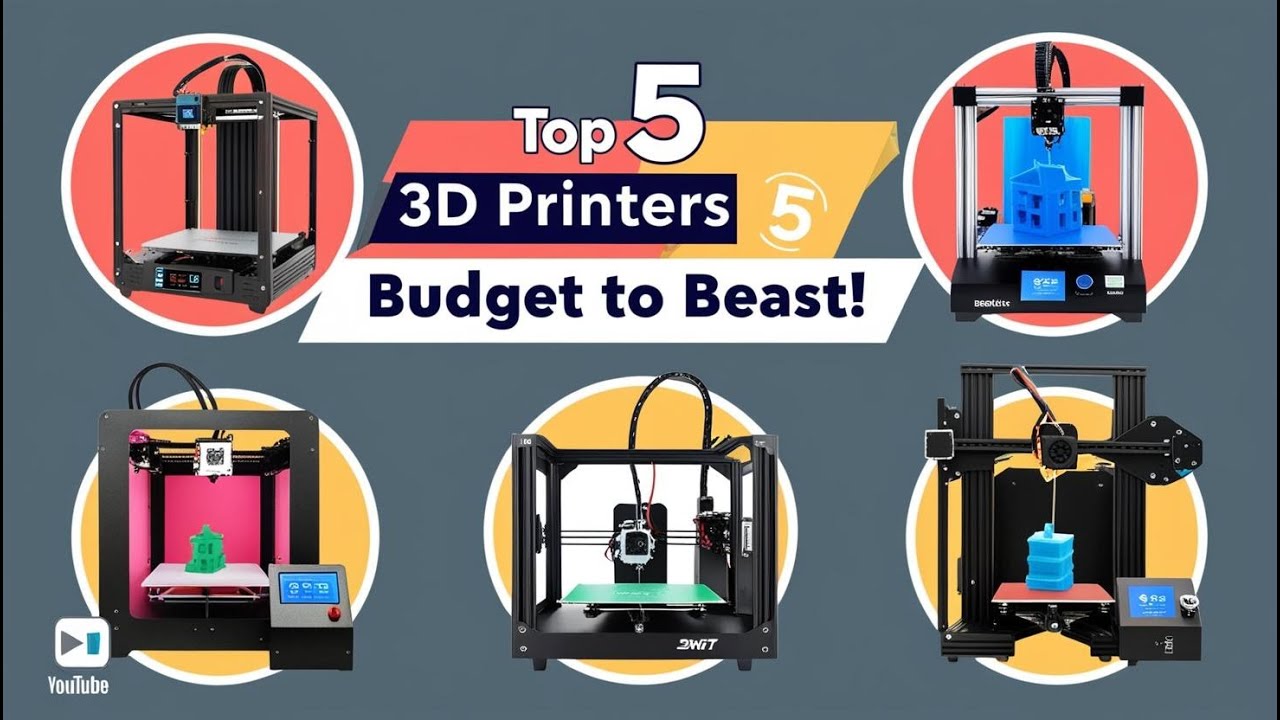 🖨️ Top 5 BEST 3D Printers in 2025 – Must-See Picks! 🚀🎨 - YouTube