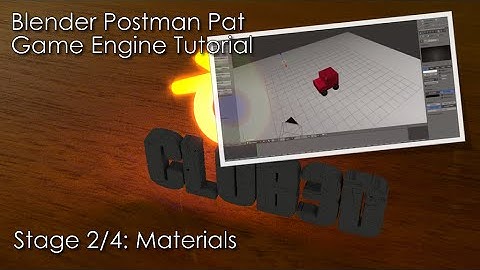 Postman Pat game tutorial stage 2/4: Materials