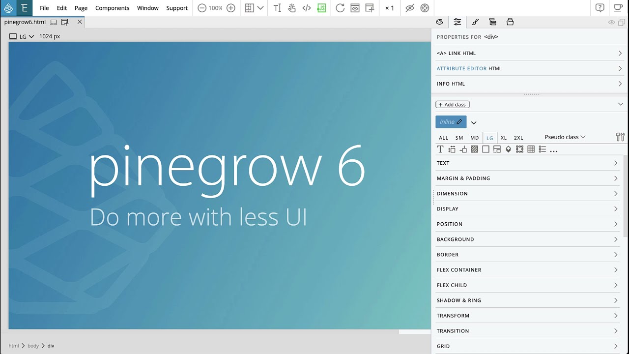 Top new features in Pinegrow Web Editor 6 - YouTube