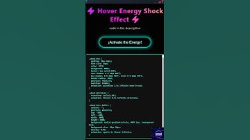 ⚡ Hover Energy Button - CSS Animation That SHOCKS You! 💥 #Shorts #CSS #WebDesign