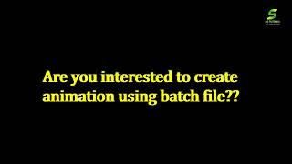 Animated walk using batch file | Learn programming through Command prompt |  |  SS Tutorial Hub Wealth