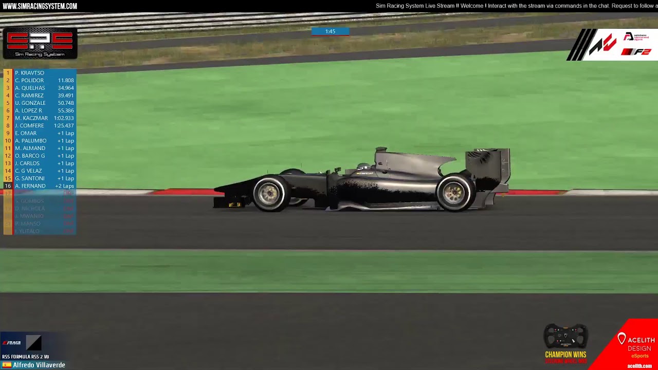 SRS Live Now! AcelithF2V8 @ AIA 18:00GMT 2020-11-17