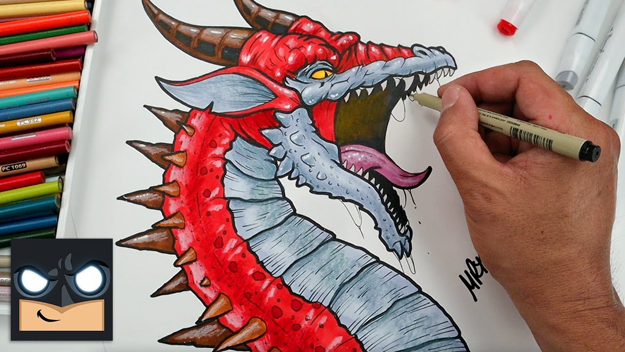 How To Draw a Dragon   Studio Sketch Tutorial 