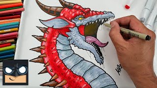 How To Draw a Dragon | BEST DRAWING Process Revealed!