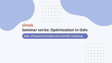 OiO Seminar (November 9, 2022) by Prof. Lars Ruthotto