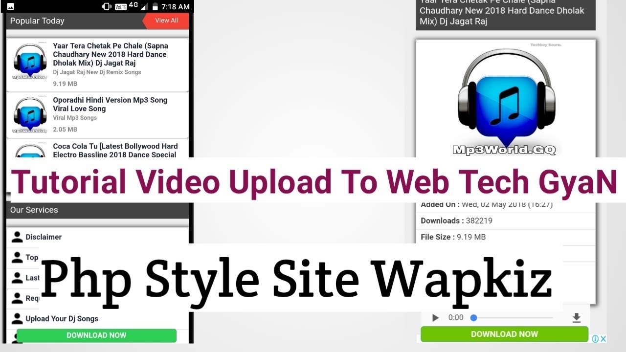 Full Php Style Design In Wapkiz Site || Tutorial Link In Description|| Techboy Sourav