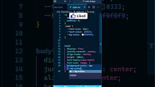 CSS Variables #codetutorial #coding #htmlcss #webdesign #webdevelopment  #htmlcsswebsite