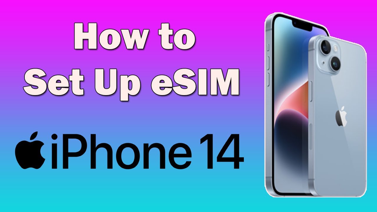 How to set up an eSIM iPhone 14 how to set eSIM YouTube