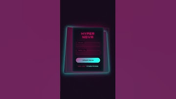 Stop Using Boring Login Forms! Try This Neon Stunning Design 🔥HTML&CSS |#coding #frontend #shorts