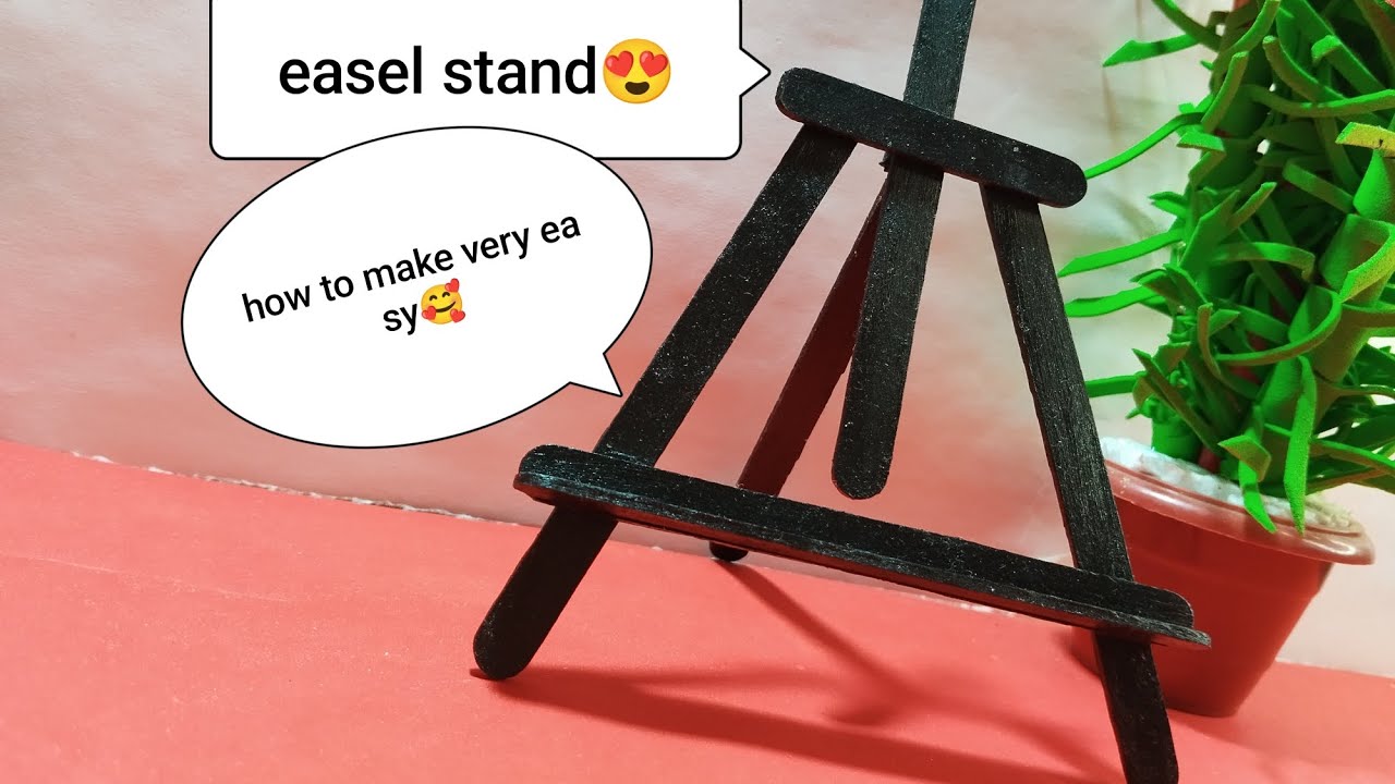 How to make a easel stand😍
