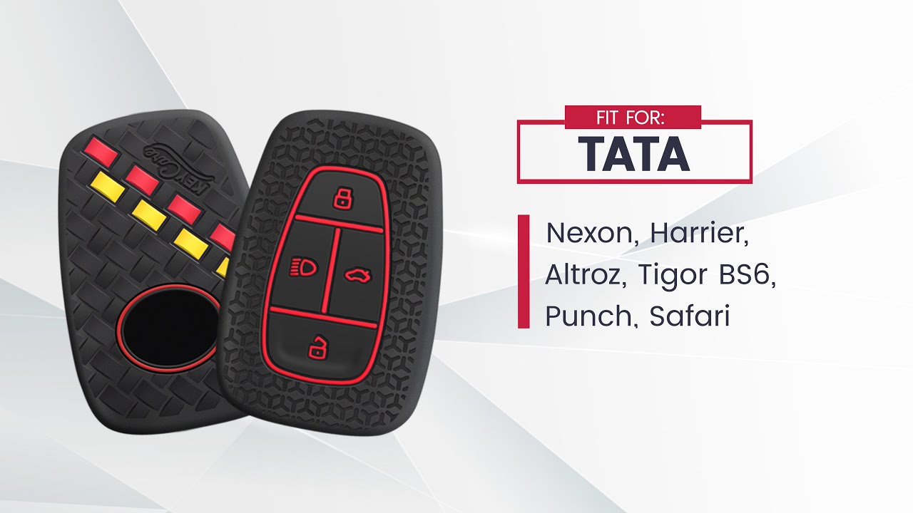 Keycare DE series key cover fit for Tata Harrier, Nexon, Safari, Altroz, Punch