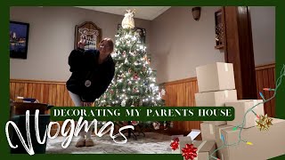 VLOGMAS EP 4 | Decorating my parents house!!