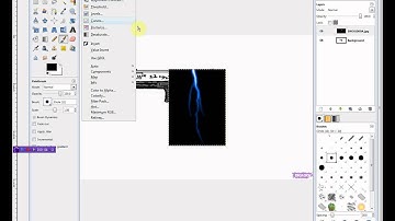 how to make lightning shoot out of a gun using gimp