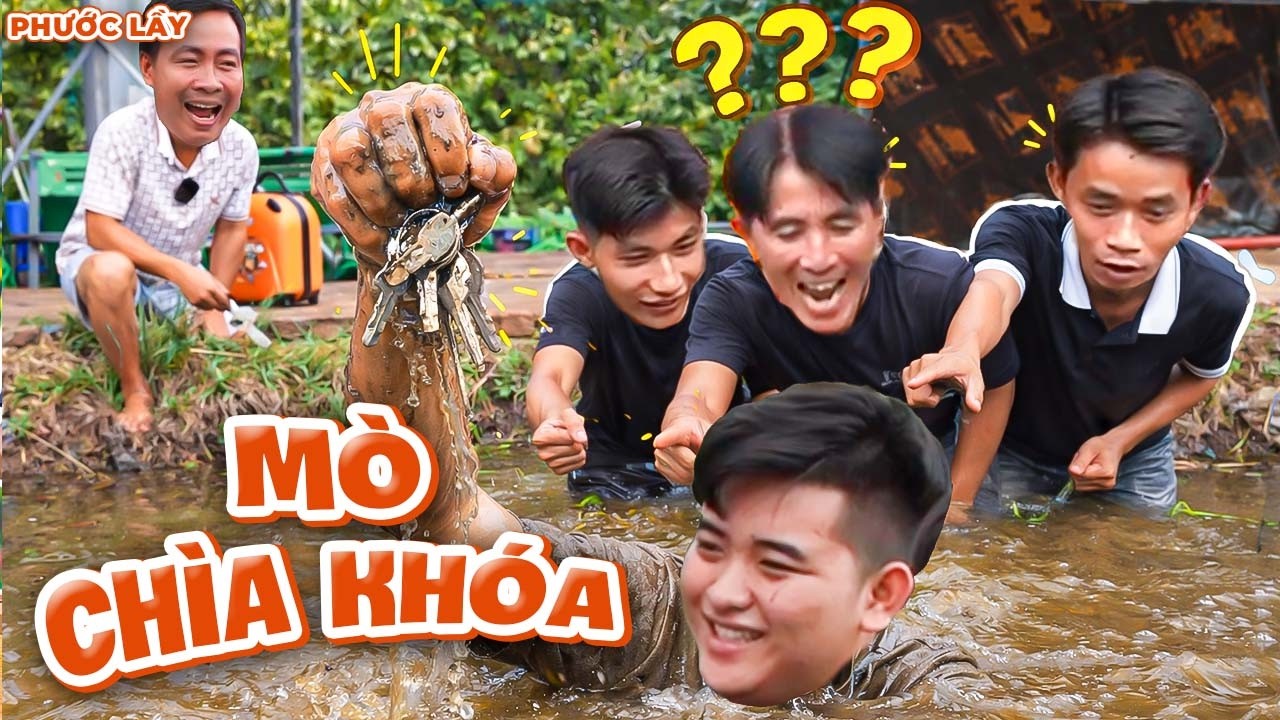 Thử Thách Mò Chìa Khóa Dưới Ao Bùn Lụm Ngay Vali 5 Củ | Phước Lầy