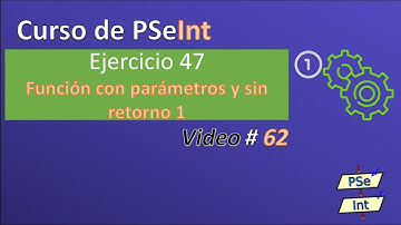 62. Ejercicio 47 PSeInt - Función con parámetros y sin retorno 1