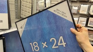 She buys a GIANT Walmart frame for this JAW DROPPING living room idea!