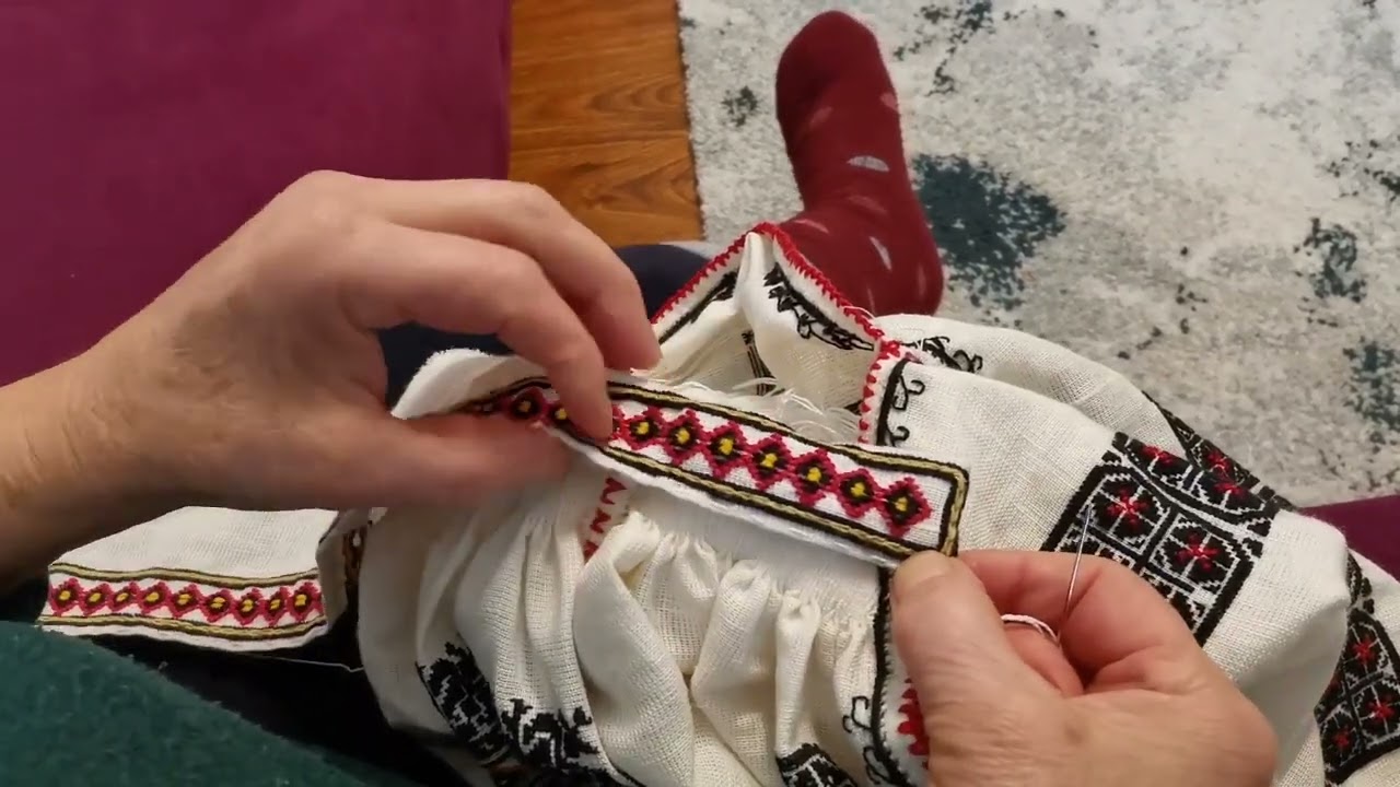 Cum am atasat gulerul iei cu altite #iepopulara