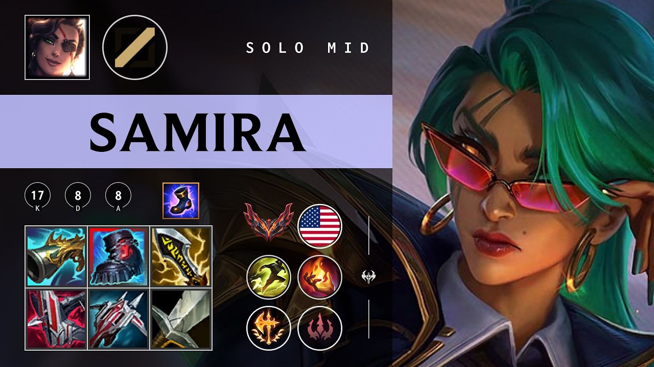 Samira Mid vs Katarina - NA Grandmaster Patch 26.03
