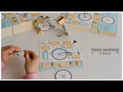 Save the date projects (Design studio) - Letterpress invitation bike assembling