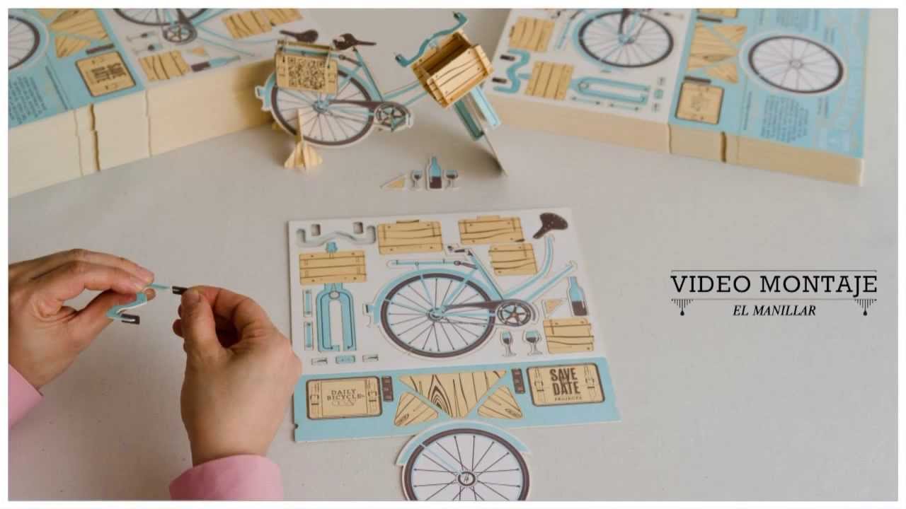 Save the date projects (Design studio) - Letterpress invitation bike assembling