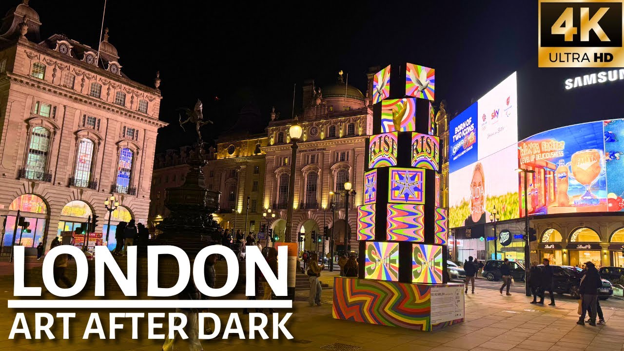 LONDON WINTER WALK | Exploring London’s West End Including Art After Dark 2026 ✨ [4K]