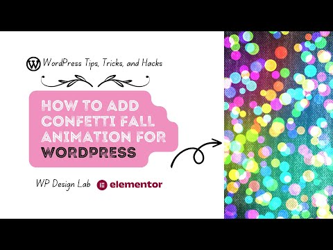 How to add Confetti Fall Animation For WordPress
