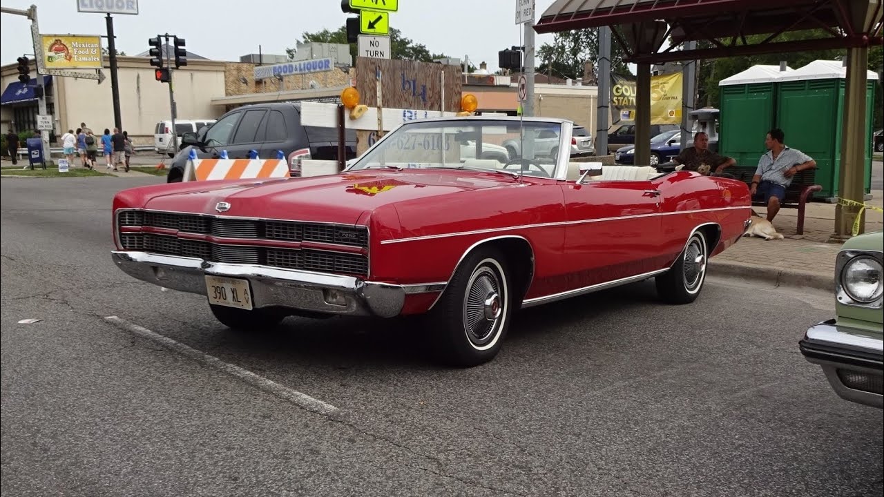 1969 Ford Galaxie Xl Convertible In Red 390 Engine Sound On My Car Story With Lou Costabile