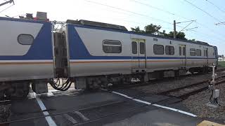 127次普悠瑪、2234次與2183次區間車通過斗南鎮部前寮平交道 20200409
