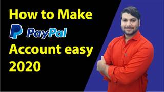 How to make pay pal account easy 2020,PayPal account kaise banaye in Hindi 2020 #SUDHIRRAJORIYA