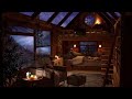 Cozy Log Cabin Ambience - 8 Hours of Relaxing Rain Sounds, Nature Sounds