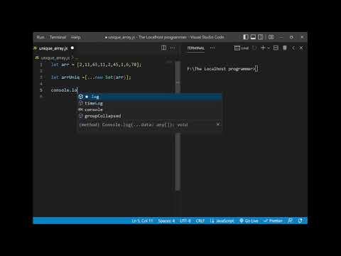 Remove duplicate elements from JavaScript Array #shorts #javascript #trick