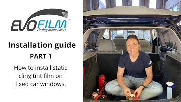 How to Install Window Tint Film on Car Guide | Apply Static Cling Window Tint (Part 1)