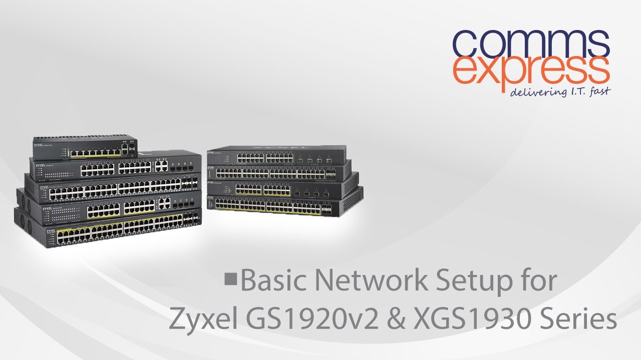 Basic Network Setup for GS1920v2 & XGS1930 Series - YouTube