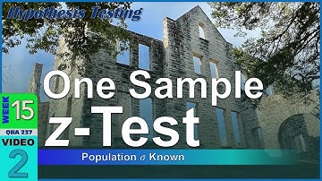 One Sample z Test Framework with Social Media Example (15-2)