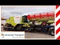 Universal Transport - Transport and unloading of a Claas combine harvester