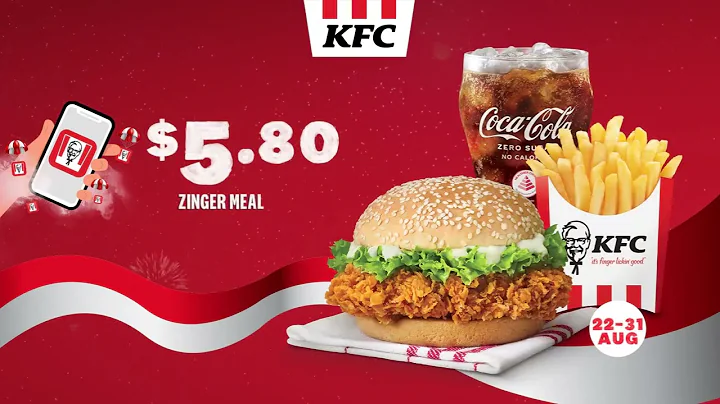 KFC National Day App Exclusive Deals (22 - 31 Aug 2023) - DayDayNews